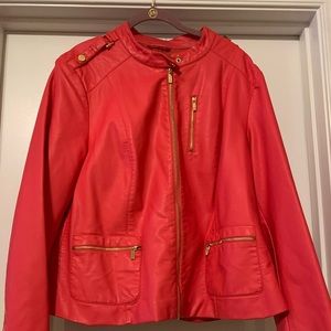 Calvin Klein pleather jacket